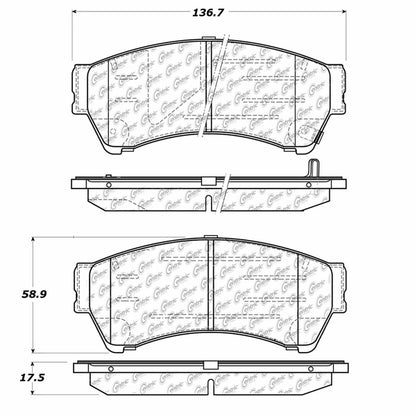 Centric Parts Disc Brake Pad Set 300.11640