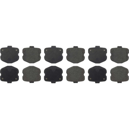 Centric Parts Disc Brake Pad Set Premium Semi-Metallic with Shims for 2006-2013 Chevrolet Corvette 300.11850