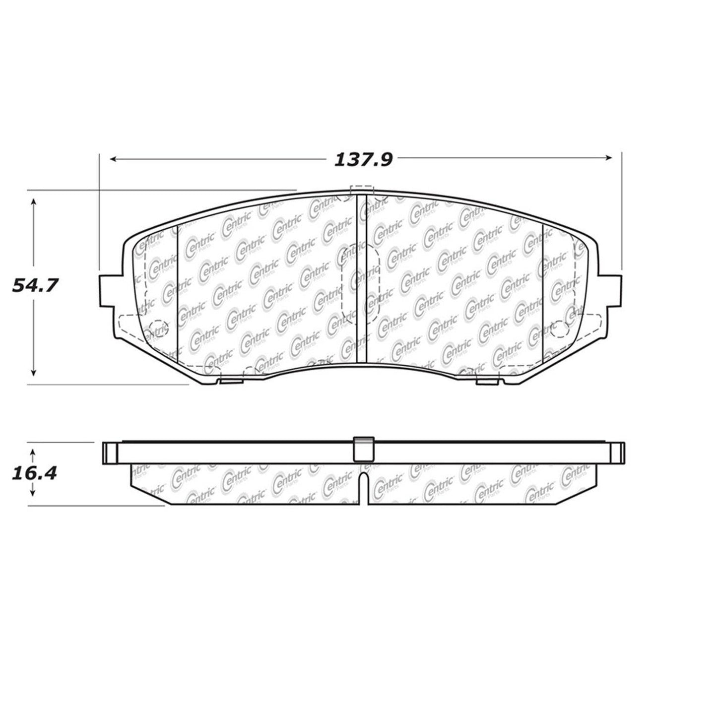 Stoptech Centric Centric Premium Brake Pads 300.11880