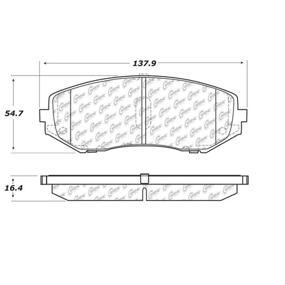 Stoptech Centric Centric Premium Brake Pads 300.11880