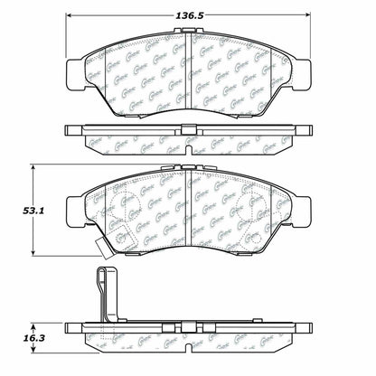 Stoptech Centric Centric Premium Brake Pads 300.11950