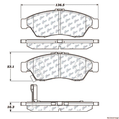 Stoptech Centric Centric Premium Brake Pads 300.11950