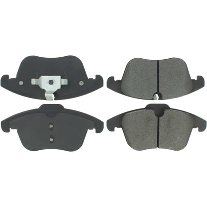 Centric Parts Disc Brake Pad Set Premium Semi-Metallic with Shims and Hardware for 2006-2018 Jaguar S-Type, Vanden Plas, XF, XJ8, XK, Land Rover LR2, Range Rover Evoque, Volvo S60, S80, V60, V70, XC70 300.12410