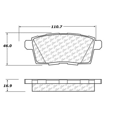 Centric Parts Disc Brake Pad Set 300.12590