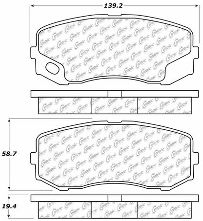 Stoptech Centric Centric Premium Brake Pads 300.12650