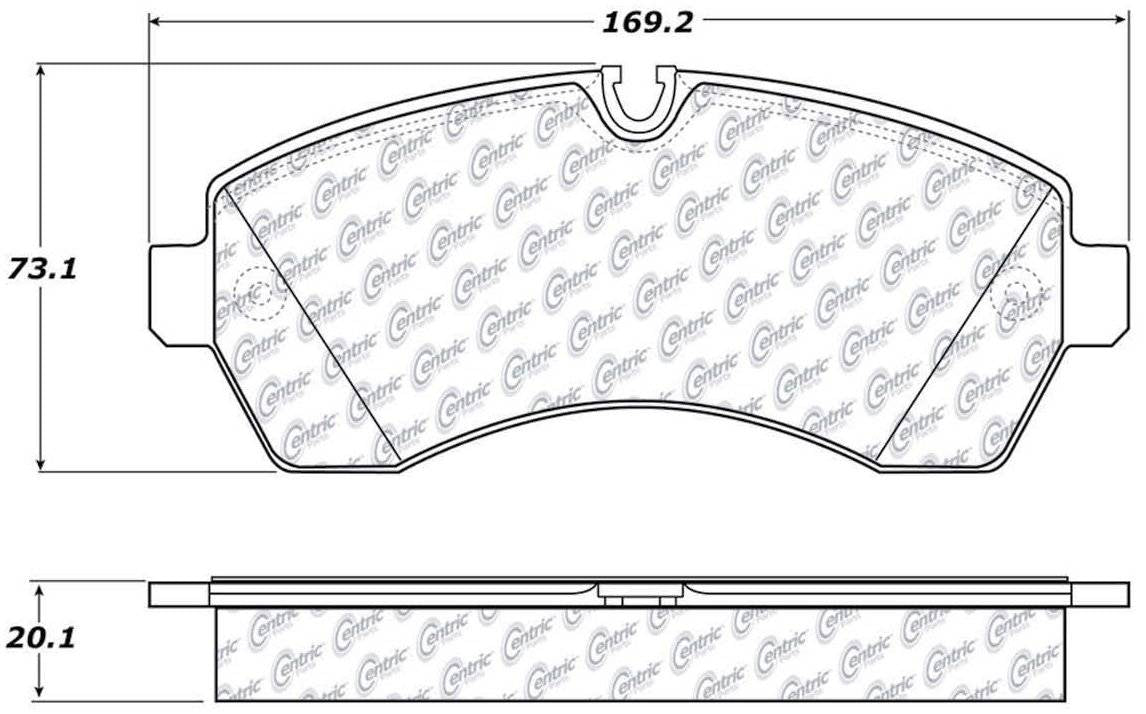 Stoptech Centric Premium Semi-Metallic Brake Pads w/Shims and Hardware - Front/Rear 300.12680