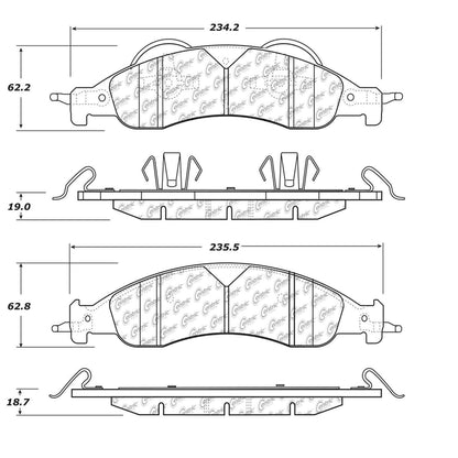 Centric Parts Disc Brake Pad Set 300.12780