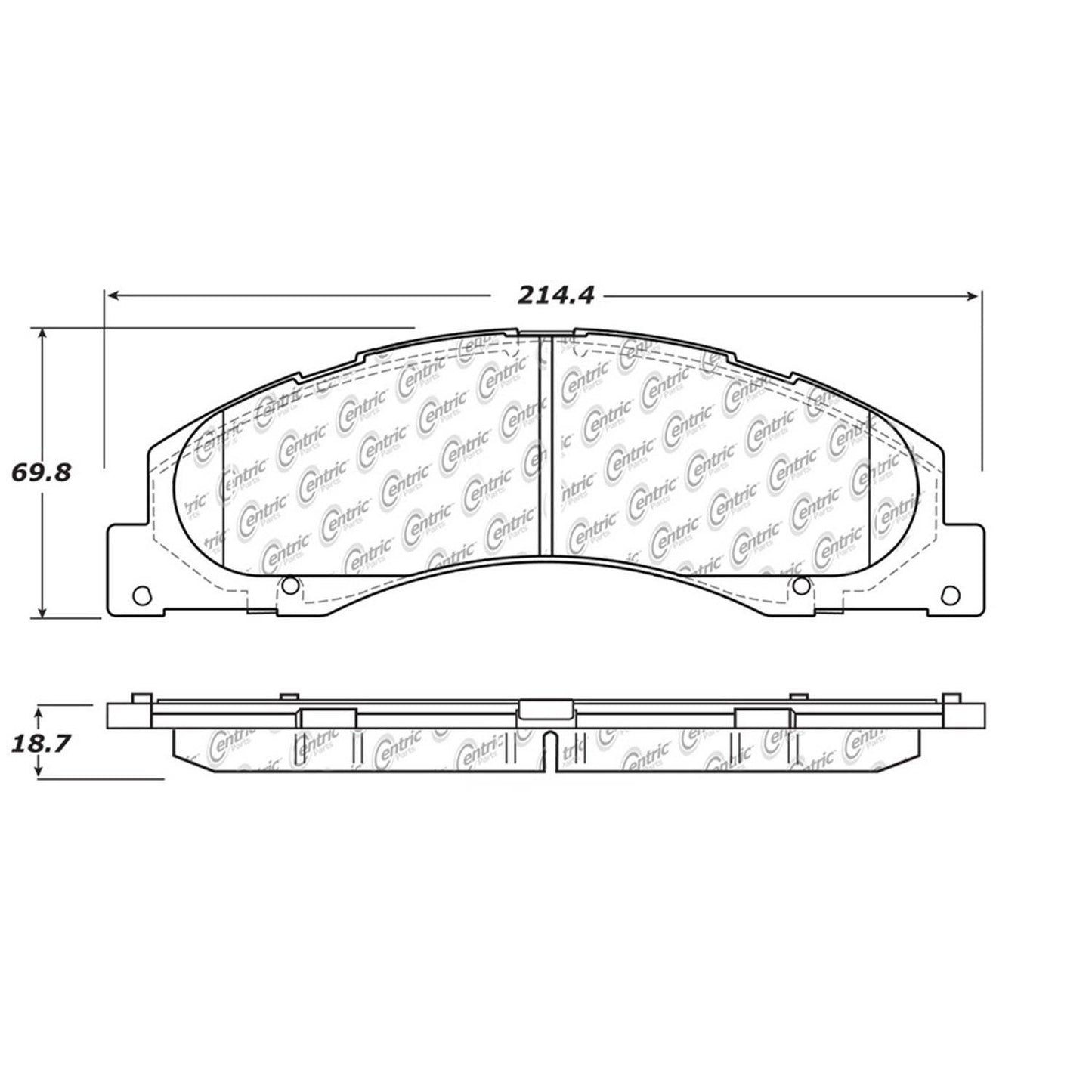 Stoptech Centric Centric Premium Brake Pads 300.13280