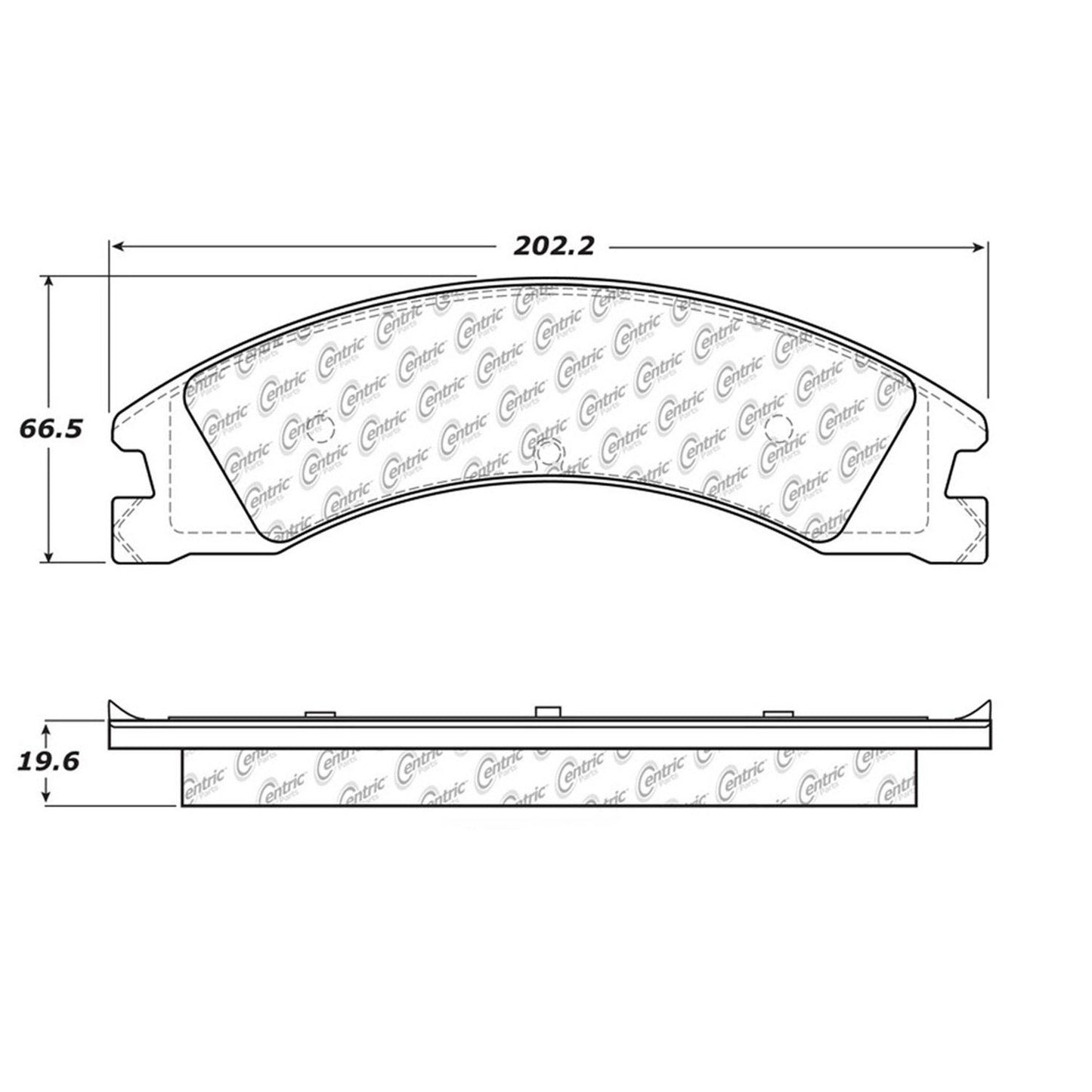 Stoptech Centric Centric Premium Brake Pads 300.13300