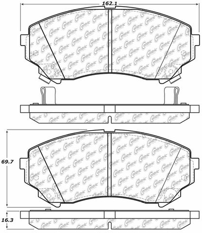 Stoptech Centric Centric Premium Brake Pads 300.13310
