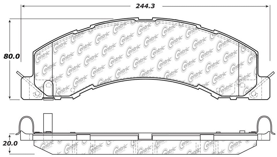 Stoptech Centric Centric Premium Brake Pads 300.13350
