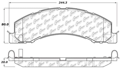 Stoptech Centric Centric Premium Brake Pads 300.13350