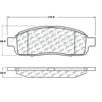 Centric Parts Disc Brake Pad Set Premium Semi-Metallic with Shims and Hardware for 2009 Ford F-150 300.13920