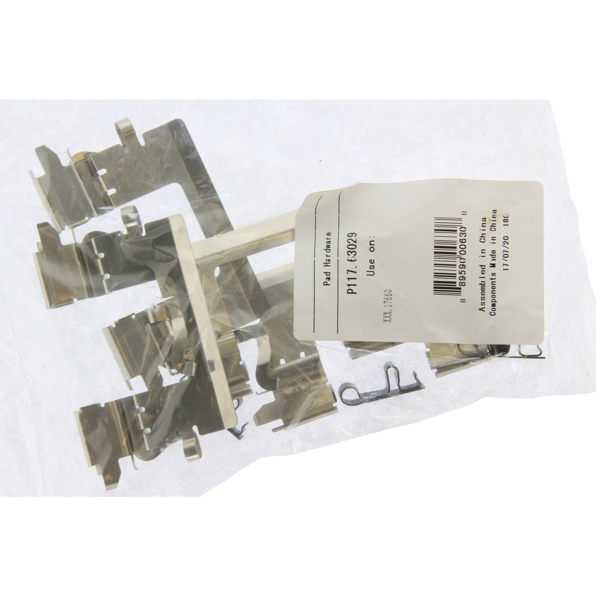 StopTech Premium Semi-Metallic Brake Pads with Shims and Hardware 300.17660