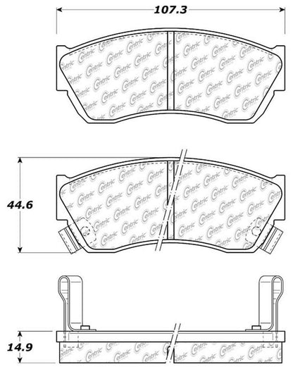 Stoptech Centric Centric Premium Ceramic Brake Pads 301.04510