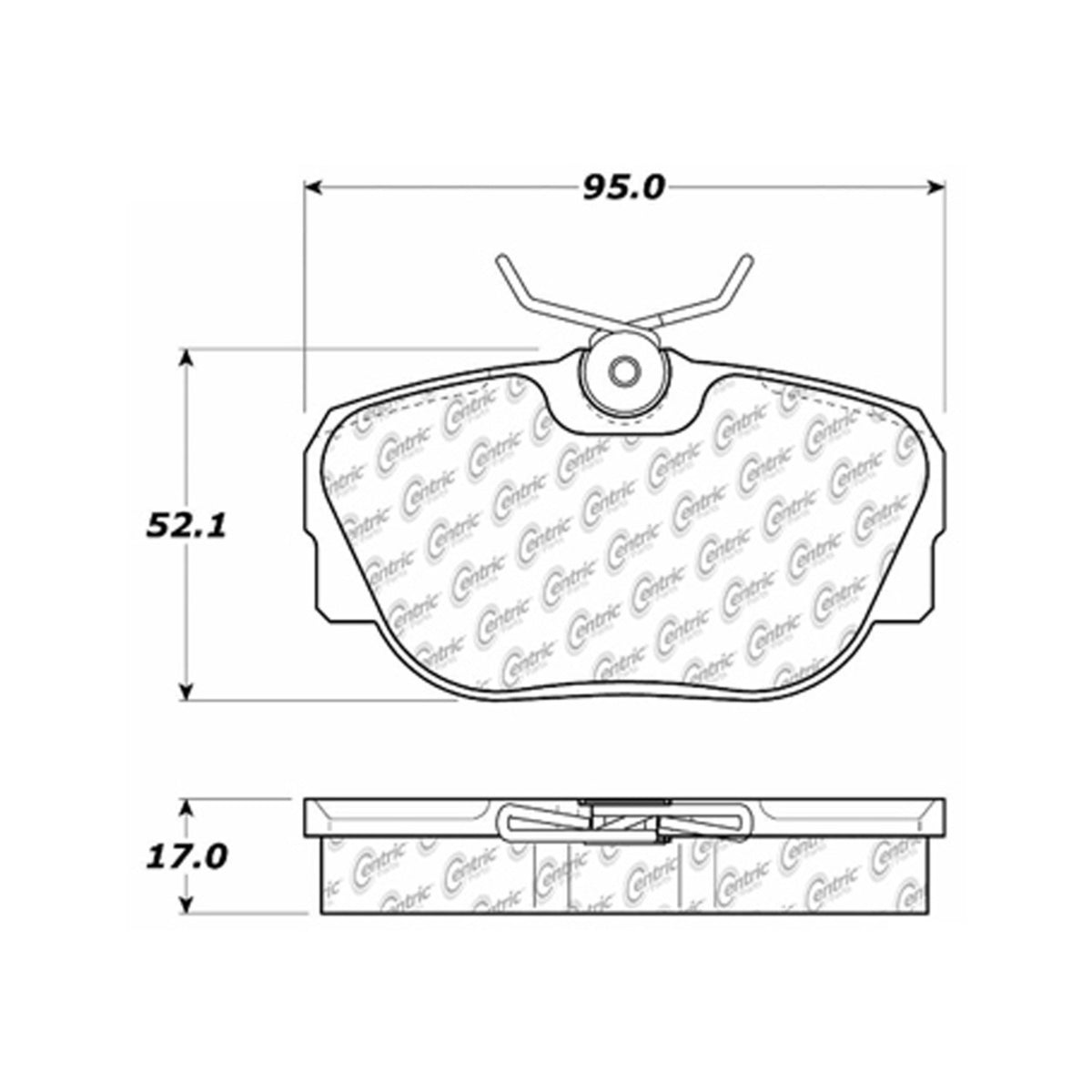 Stoptech Centric Centric Premium Ceramic Brake Pads 301.04930
