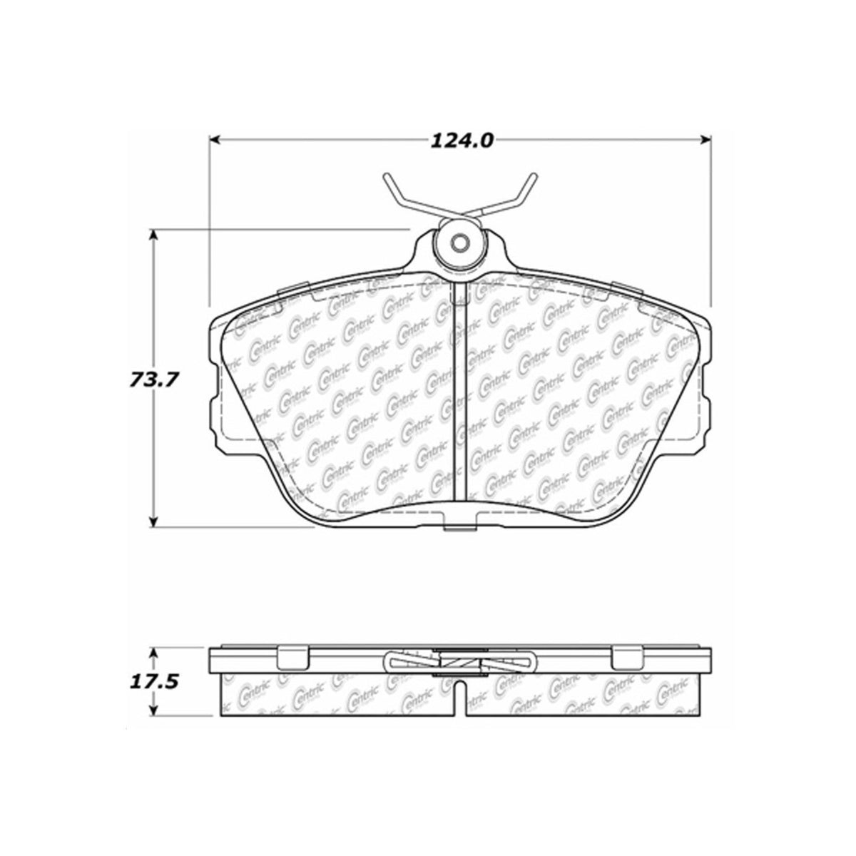 Stoptech Centric 01-07 Ford Taurus / 96-99 Taurus SHO Front Centric Premium Ceramic Brake Pads 301.05980