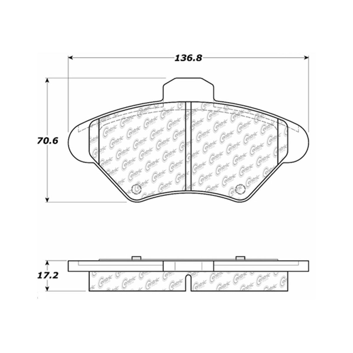 Stoptech Centric Centric Premium Ceramic Brake Pads 301.06000