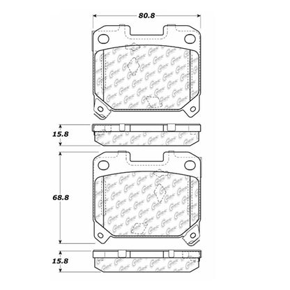 Stoptech Centric Centric Premium Ceramic Brake Pads 301.06110