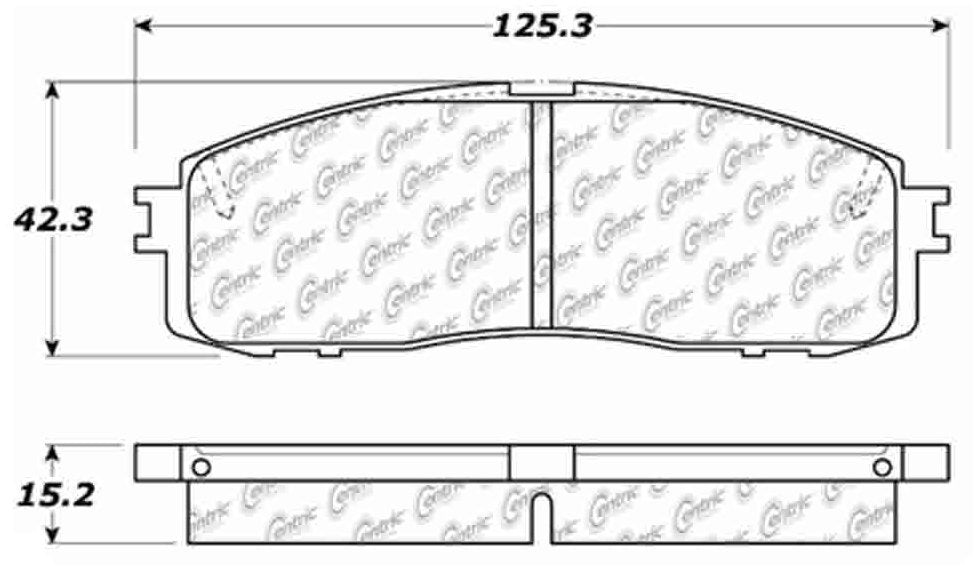 Centric Parts Disc Brake Pad Set Premium Ceramic with Shims for 1986 Toyota Celica, 1992‑1984 Cressida, 1992‑1986 Supra 301.06220