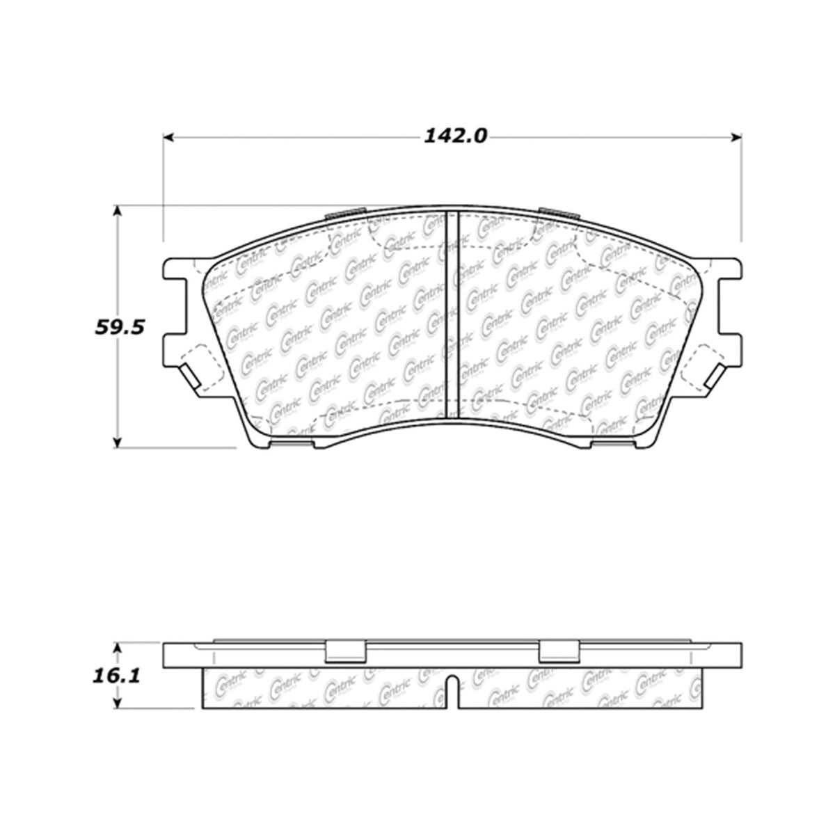Stoptech Centric Centric Premium Ceramic Brake Pads 301.06430