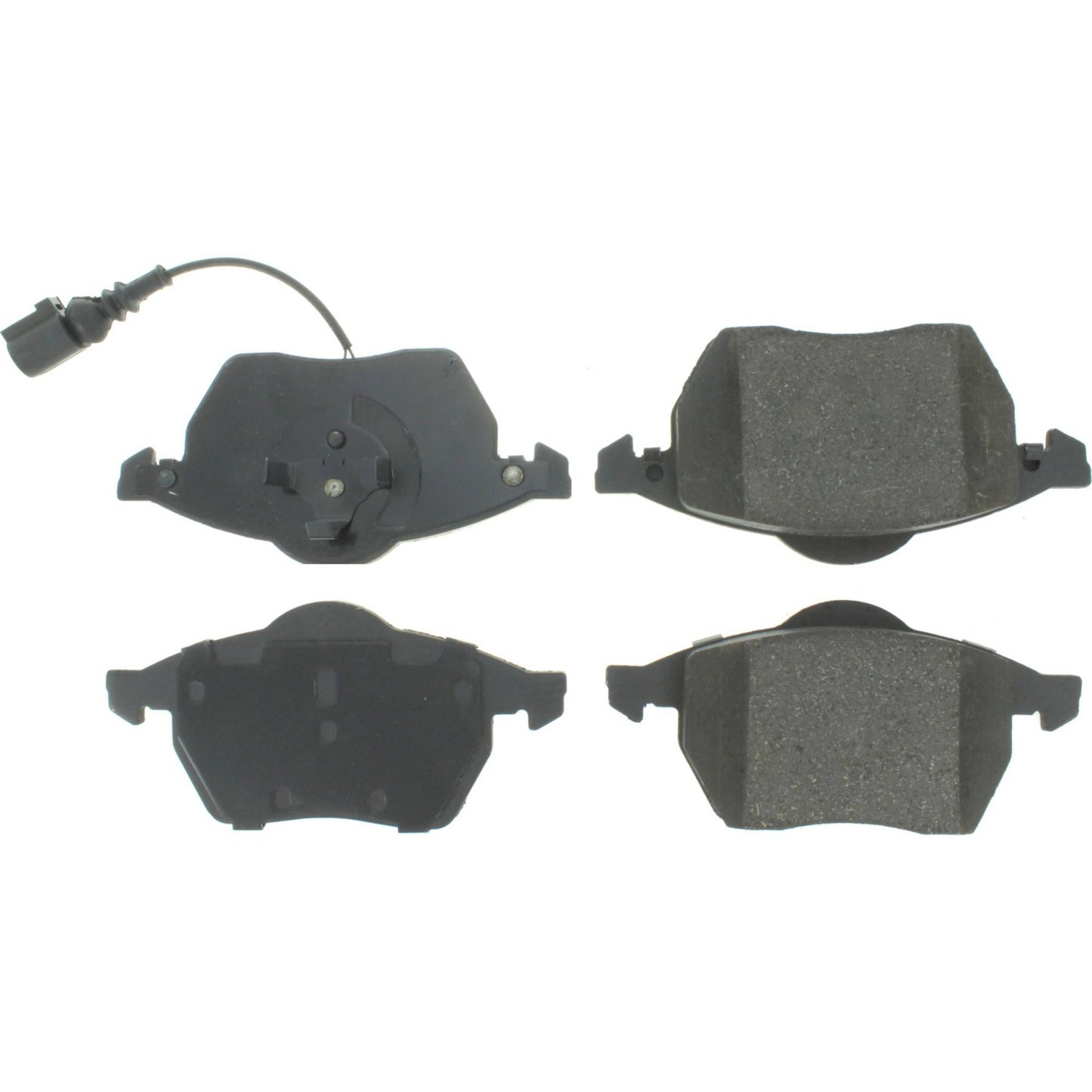 Centric Parts Disc Brake Pad Set Premium Ceramic with Shims and Hardware for 1998-2010 Audi A3, S3, TT, Seat Leon, Volkswagen Beetle, Golf, Jetta