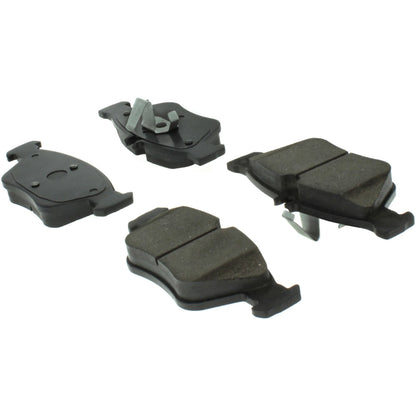 Centric Parts Disc Brake Pad Set Premium Ceramic with Shims and Hardware for 2000-1999 Mercedes-Benz C230, 2000-1996 C280, 1997-1996 E300, 2011-2005 SLK200, 2004-1998 SLK230 301.07100
