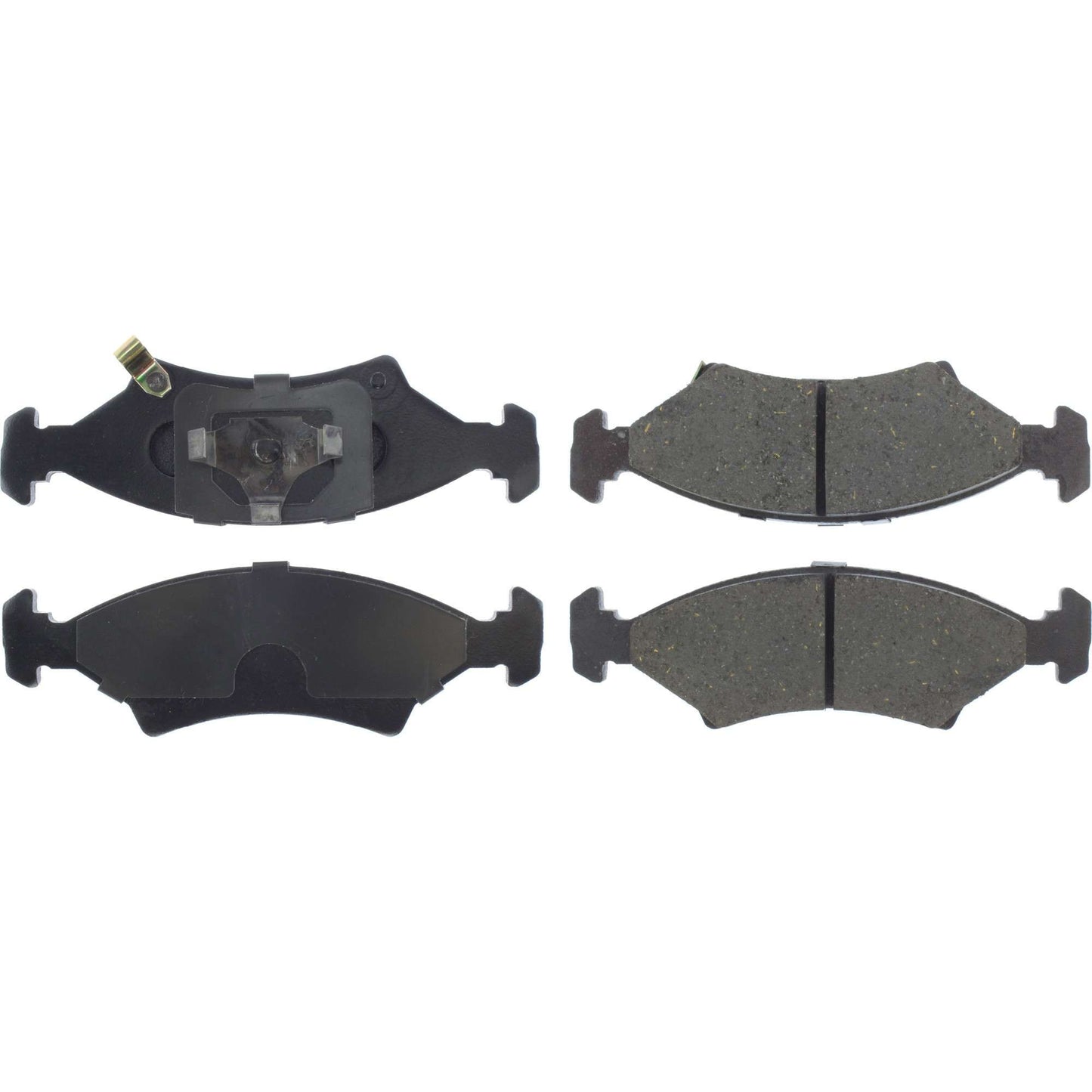 Centric Parts Disc Brake Pad Set Premium Ceramic with Shims and Hardware for 1985-2000 Ferrari Mondial, Kia Sephia