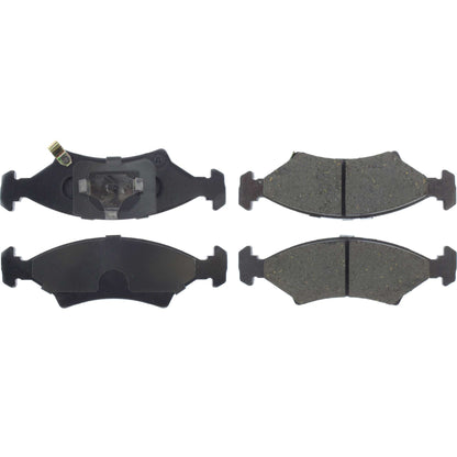 Centric Parts Disc Brake Pad Set Premium Ceramic with Shims and Hardware for 1985-2000 Ferrari Mondial, Kia Sephia