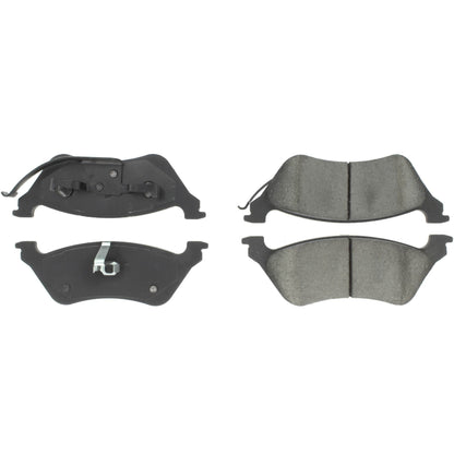 Centric Parts Disc Brake Pad Set Premium Ceramic with Shims for 2001-2007 Chrysler Town & Country, Voyager 2004-2005, Dodge Caravan 2001-2007 301.08580