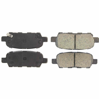 Stoptech Centric 02-08 350Z/G35 (Non Brembo) 08+ 370Z Non Sport Rear Centric Premium Ceramic Brake Pads 301.09050