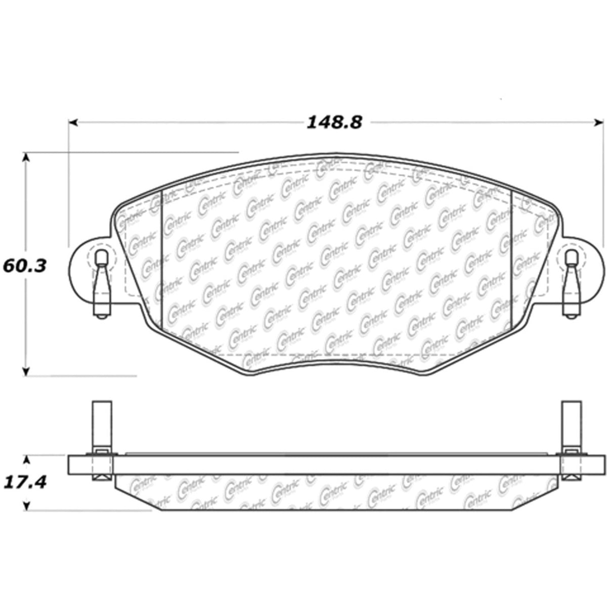 Stoptech Centric Centric Premium Ceramic Brake Pads 301.09100