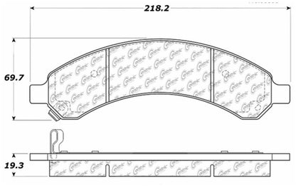 Centric Parts Disc Brake Pad Set Premium Ceramic with Shims and Hardware for 2003-2008 Chevrolet Express 3500 GMC Savana 3500 301.09890