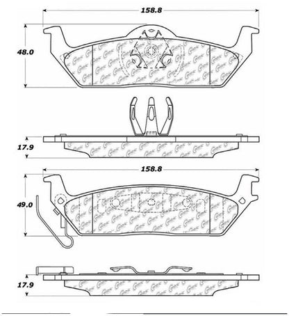 Stoptech Centric Centric Premium Ceramic Brake Pads 301.10120