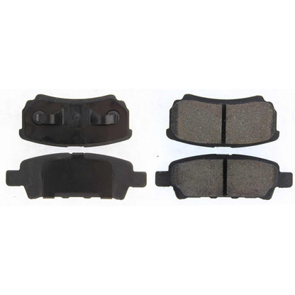 Centric Parts Disc Brake Pad Set Premium Ceramic with Shims and Hardware for 2007-2017 Jeep Compass, Patriot, Chrysler 200, Dodge Avenger, Caliber, Sebring, Mitsubishi Lancer, Outlander 301.10370