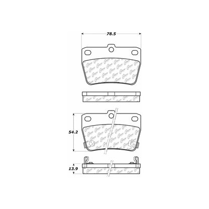Stoptech Centric Centric Premium Ceramic Brake Pads 301.10510