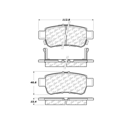 Stoptech Centric Centric Premium Ceramic Brake Pads 301.10880