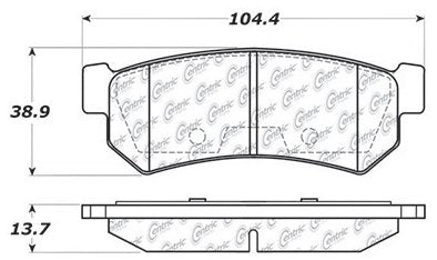 Stoptech Centric Centric Premium Ceramic Brake Pads 301.13150