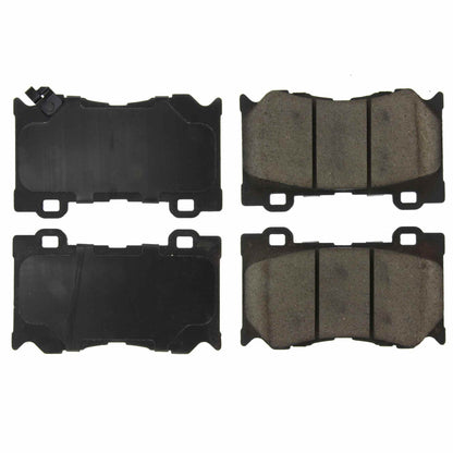 Centric Parts Disc Brake Pad Set Premium Ceramic with Shims and Hardware for 2009-2013 Infiniti FX50 G37 M35h M37 M56 Q50 Q60 Q70 Q70L QX70 Nissan 350Z 370Z Z 2014-2023 Part 301.13460