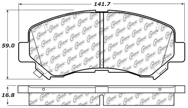 Stoptech Centric Centric Premium Ceramic Brake Pads 301.13740