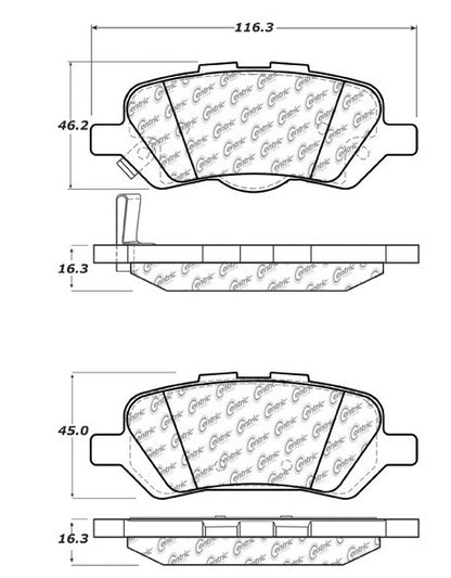 Stoptech Centric Centric Premium Ceramic Brake Pads 301.14020