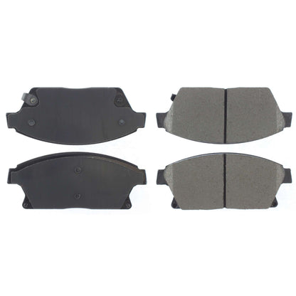 Centric Parts Disc Brake Pad Set with High Performance Shims for 100% Asbestos Free Ceramic Formula 301.14670