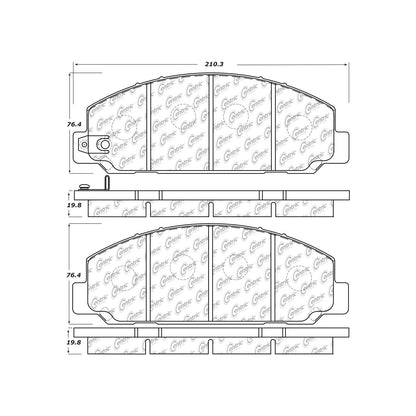 Stoptech Centric Premium Ceramic Brake Pads Shims and Hardware - Front/Rear 301.16830