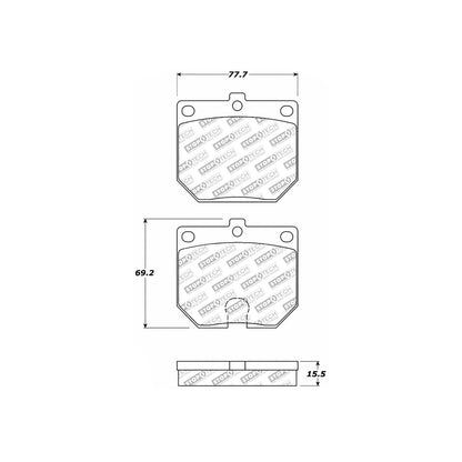 StopTech Street Select Brake Pads With Hardware