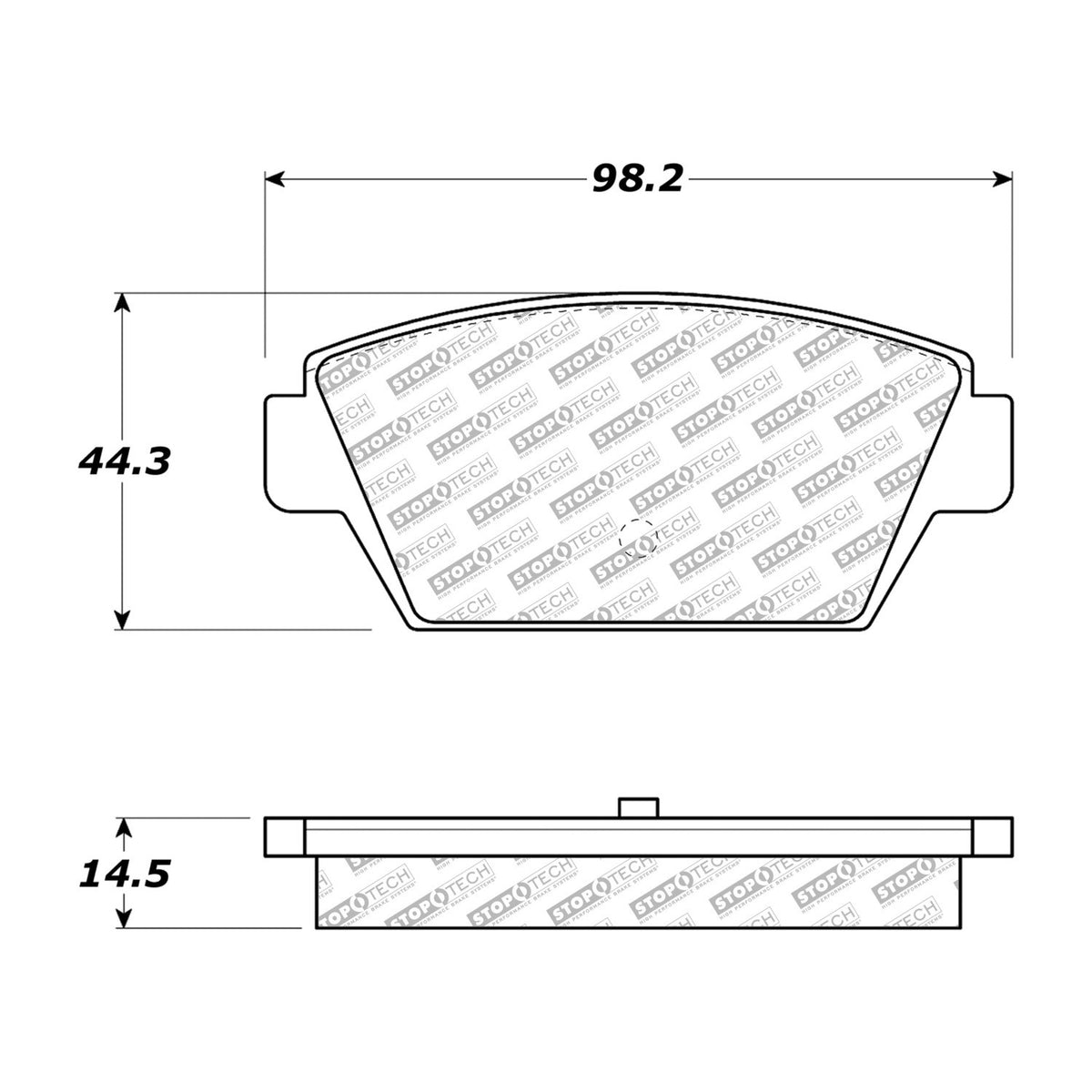StopTech Street Select Brake Pads With Hardware