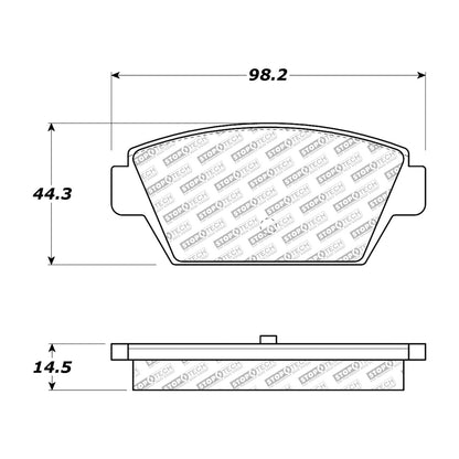 StopTech Street Select Brake Pads With Hardware