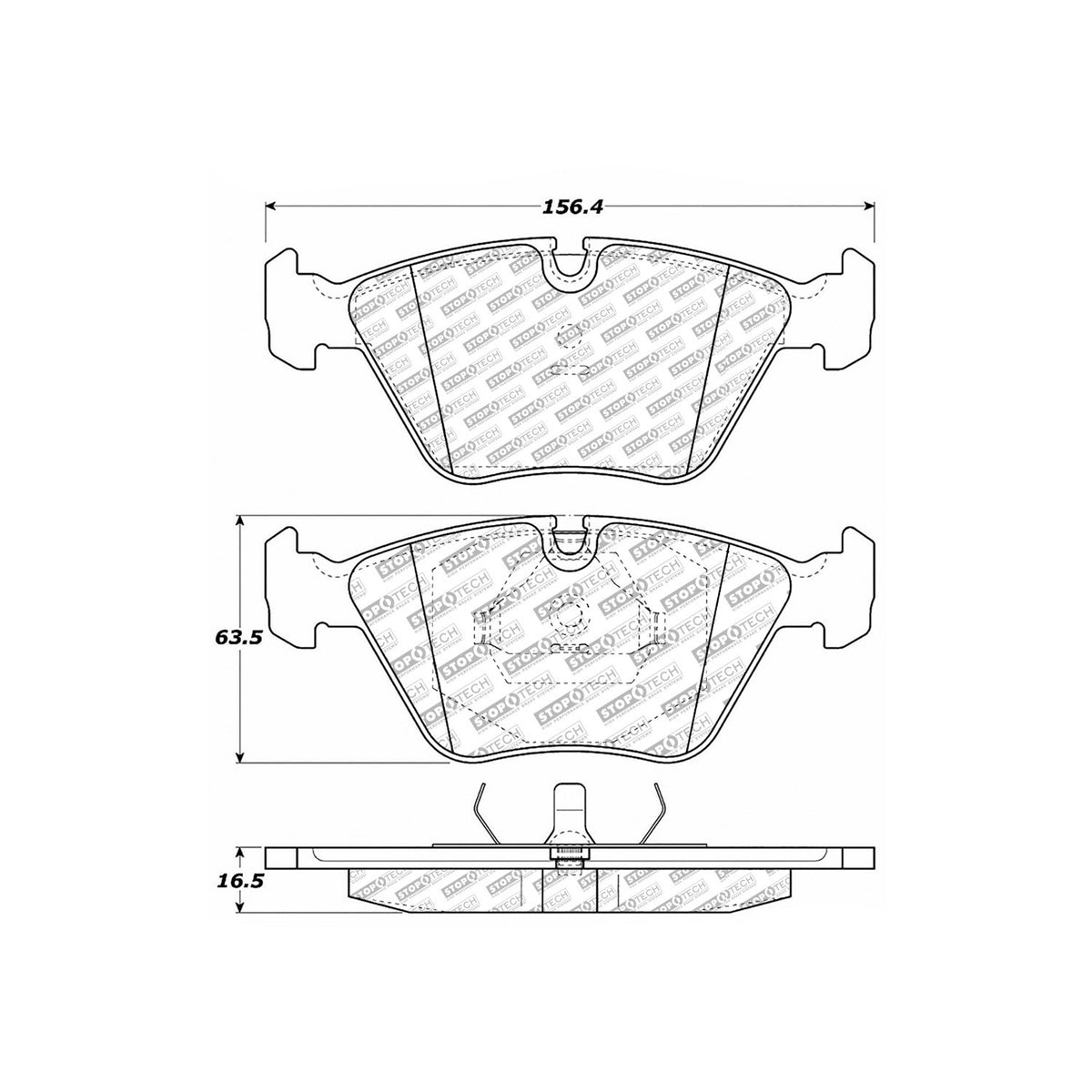 StopTech Street Select Brake Pads With Hardware