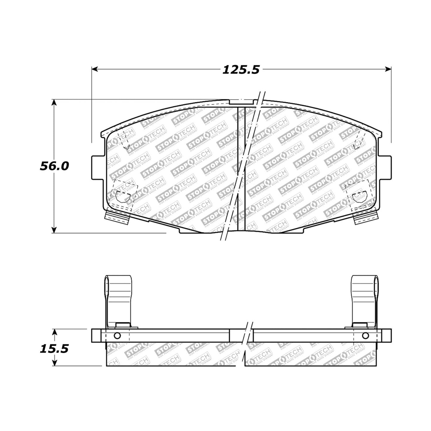 StopTech Street Select Brake Pads With Hardware