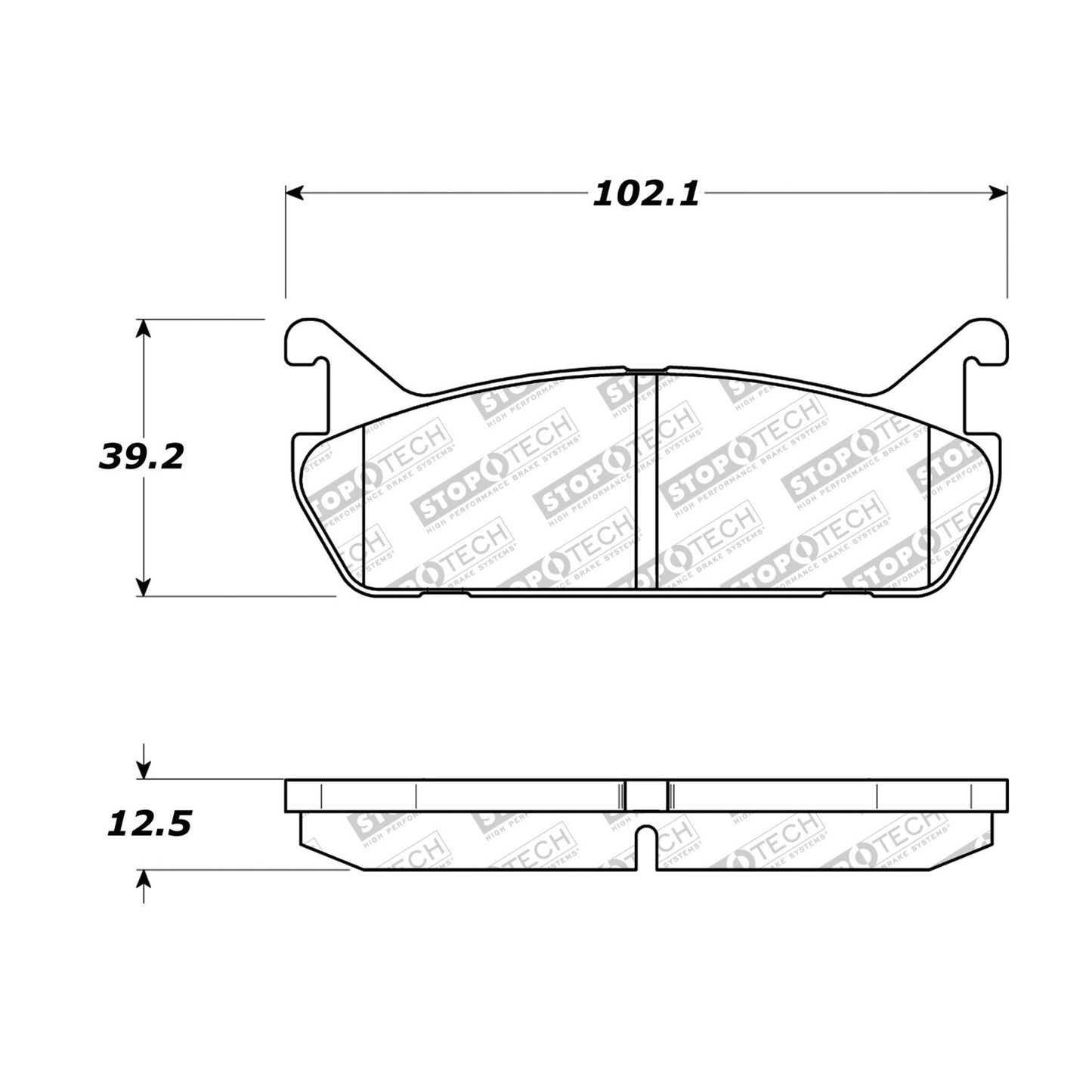 StopTech Street Select Brake Pads With Hardware
