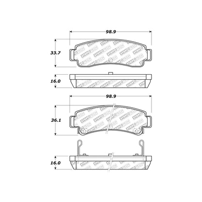 StopTech Street Select Brake Pads With Hardware